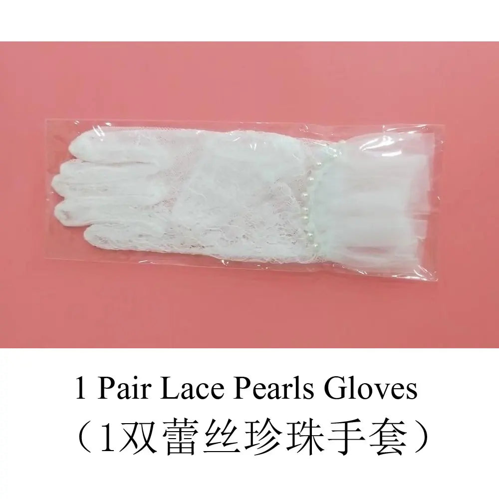 Gants de Mariée Courts en Dentelle