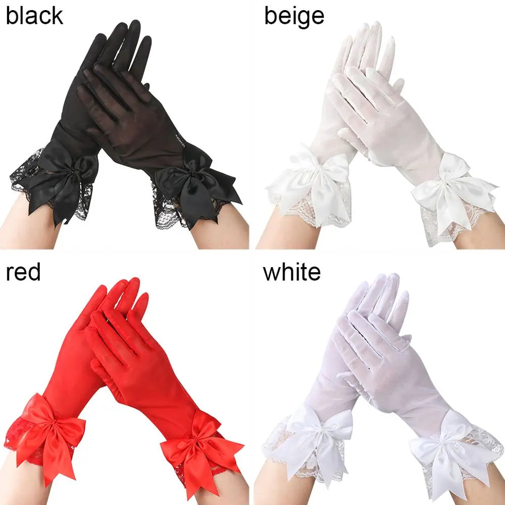 Gants de Mariée Satin Blanc