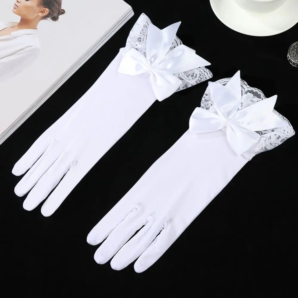 Gants de Mariée Satin Blanc