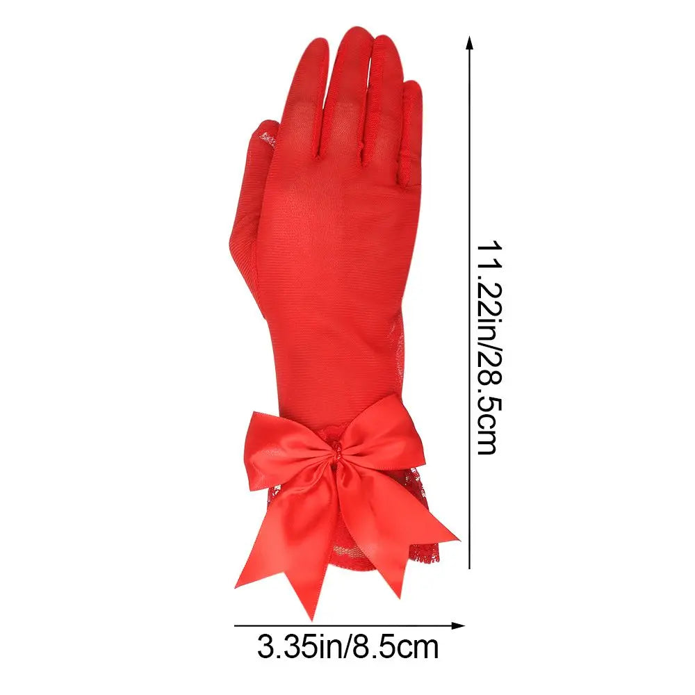 Gants de Mariée Satin Blanc