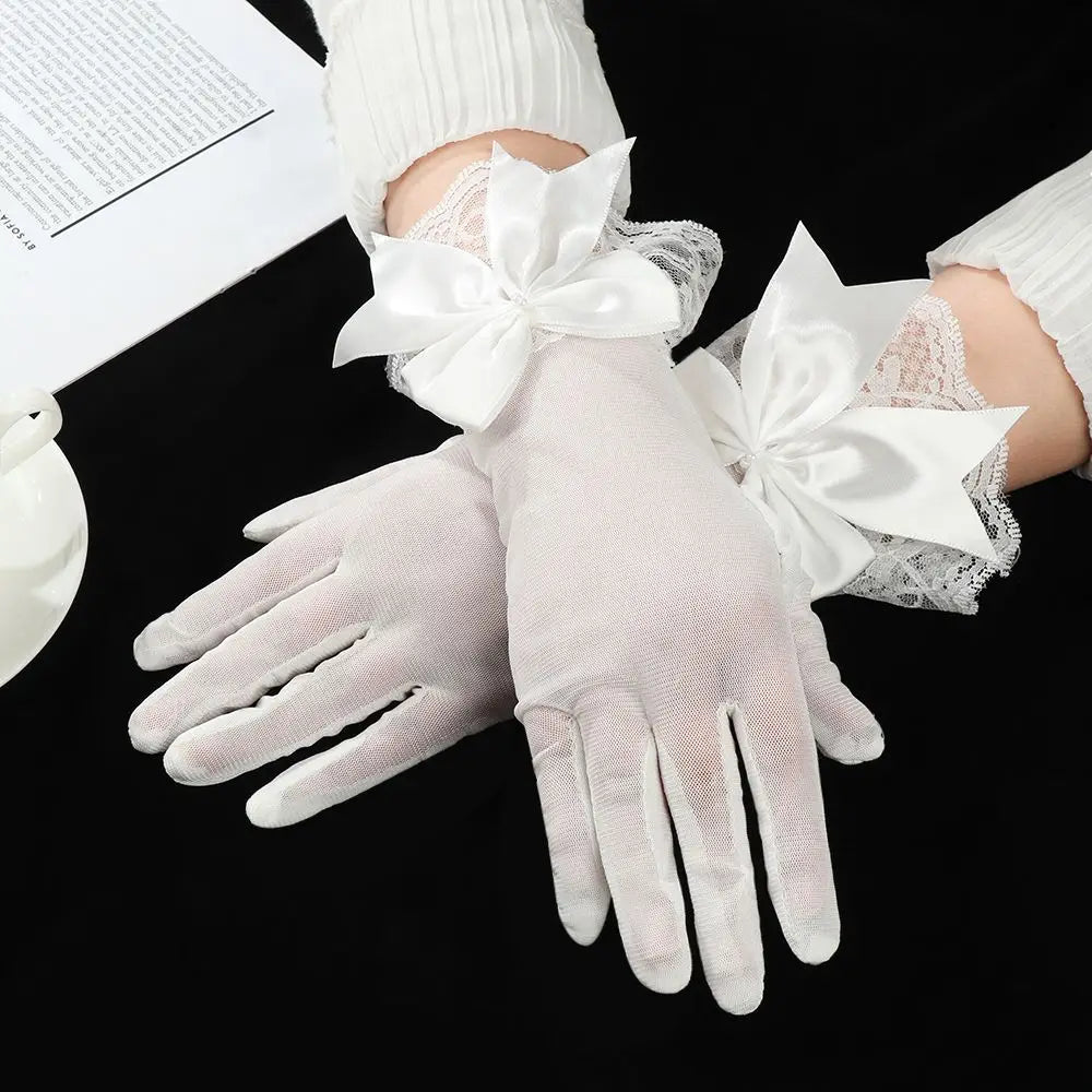 Gants de Mariée Satin Blanc