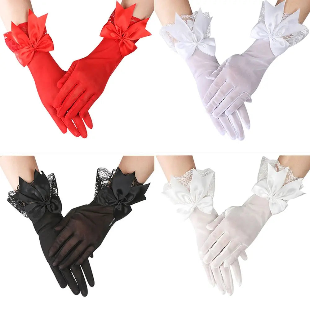 Gants de Mariée Satin Blanc