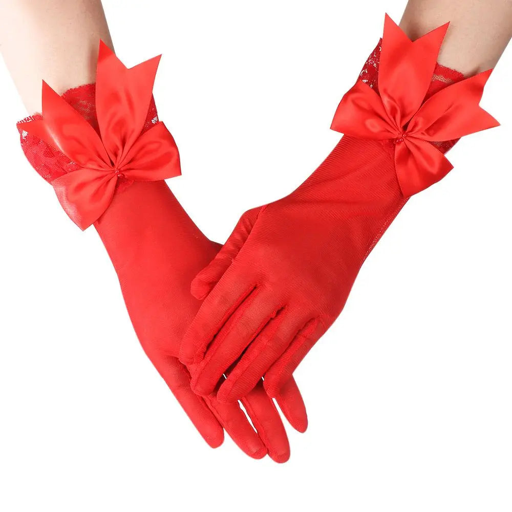 Gants de Mariée Satin Blanc