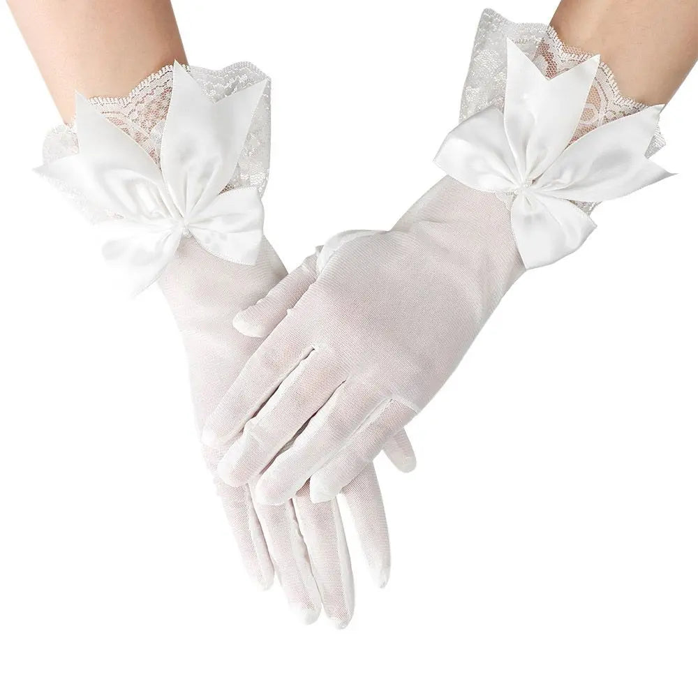 Gants de Mariée Satin Blanc