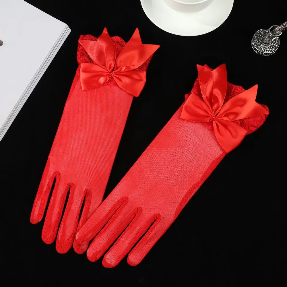 Gants de Mariée Satin Blanc