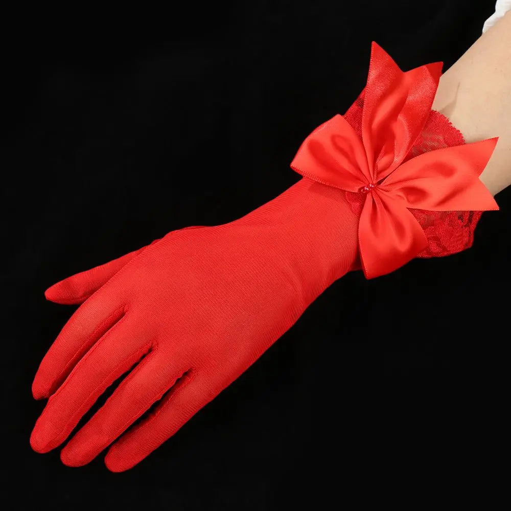 Gants de Mariée Satin Blanc