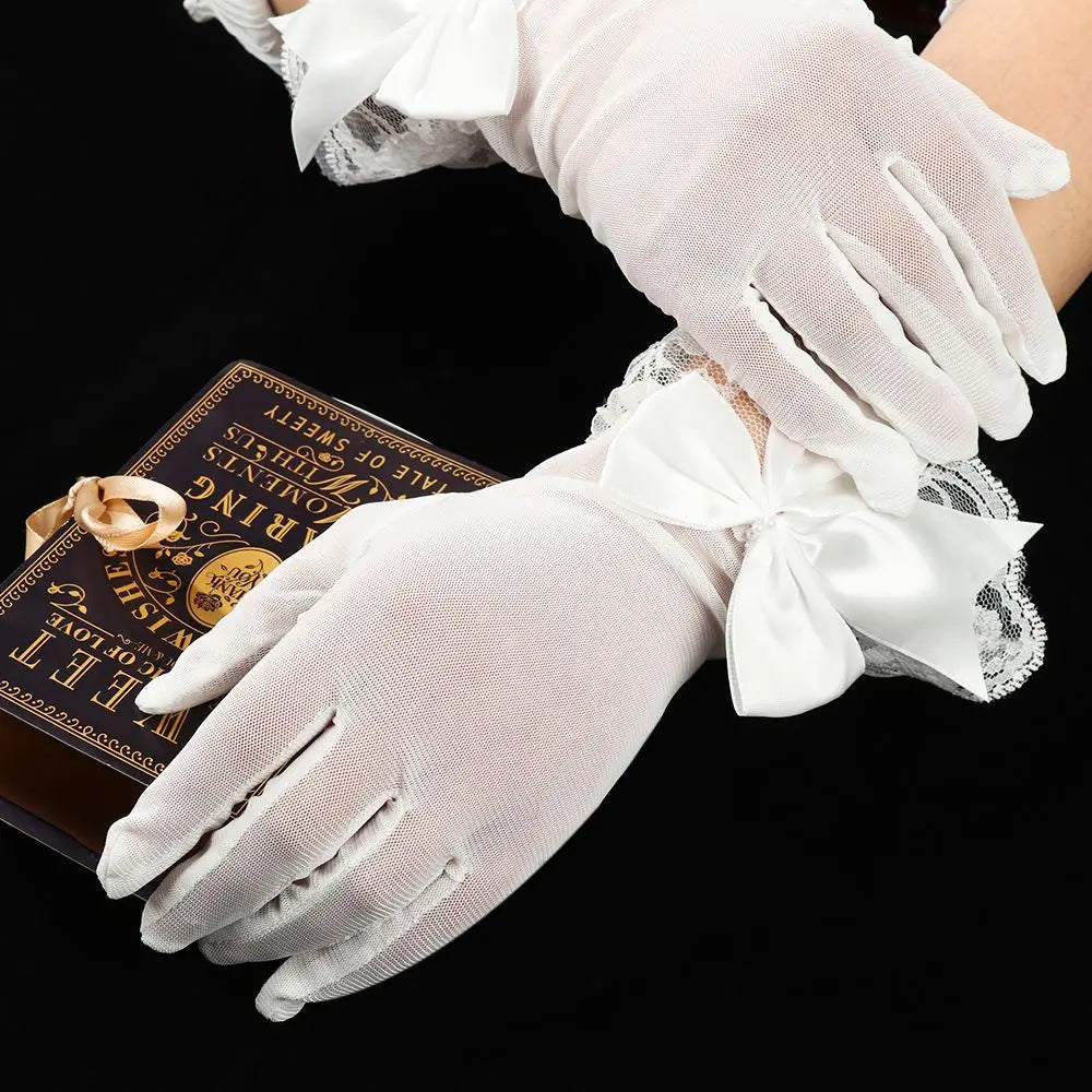 Gants de Mariée Satin Blanc