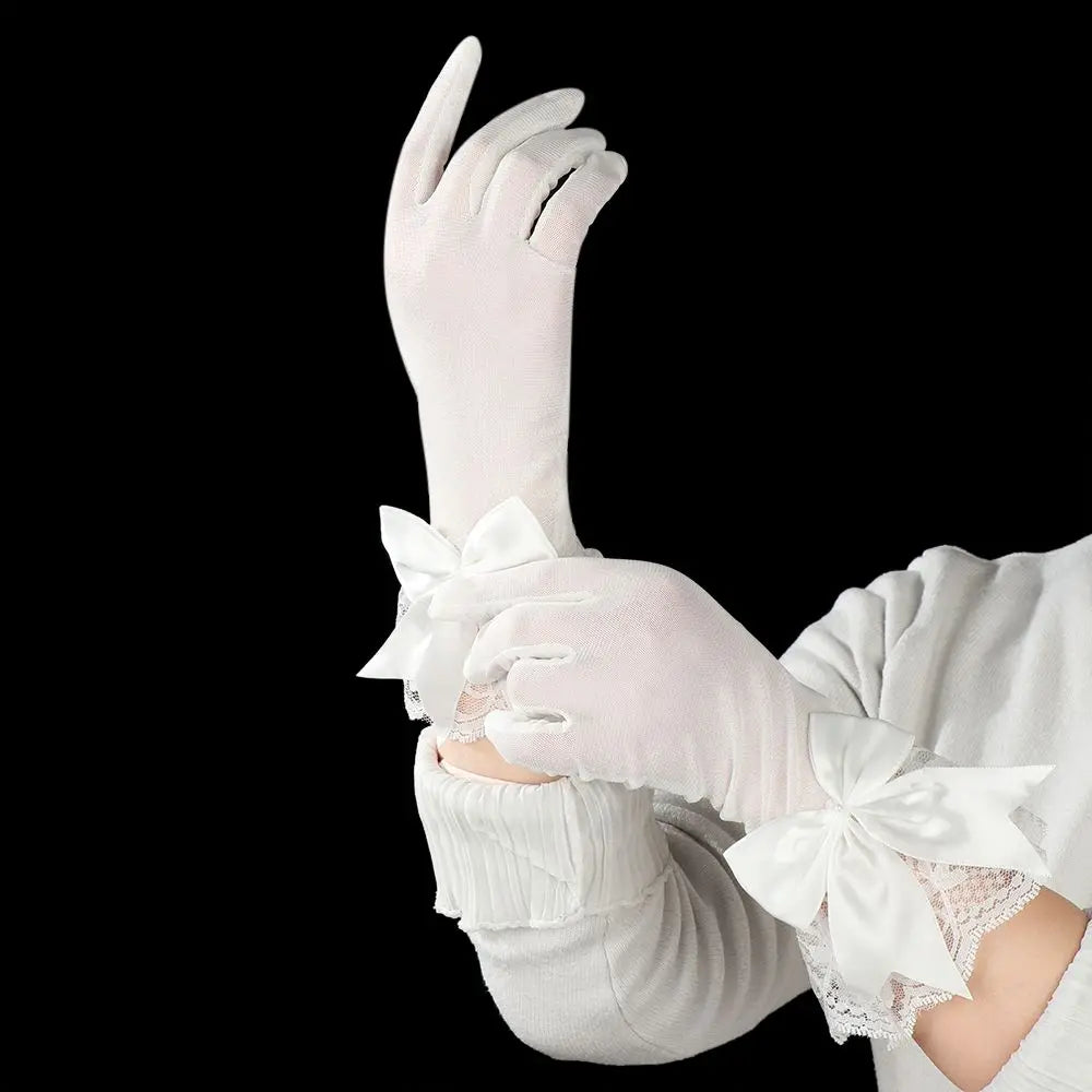 Gants de Mariée Satin Blanc