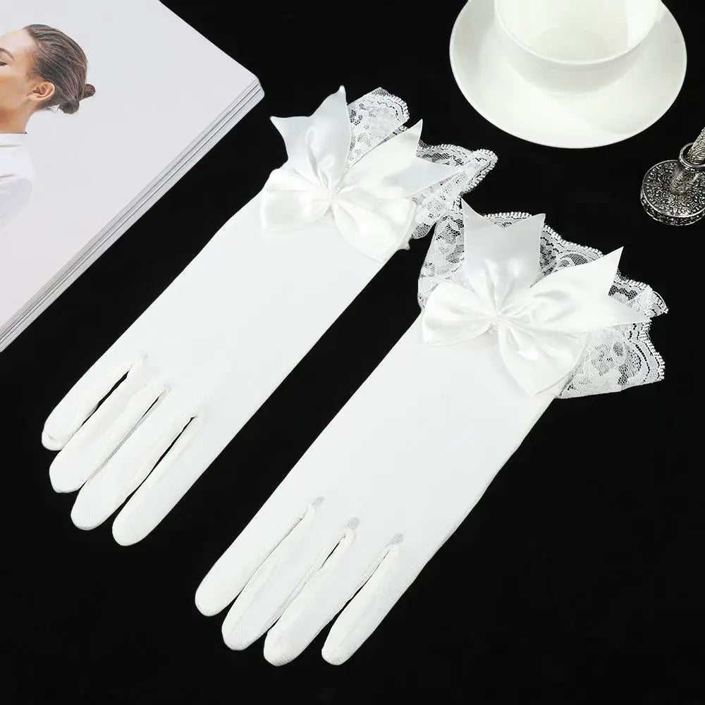 Gants de Mariée Satin Blanc