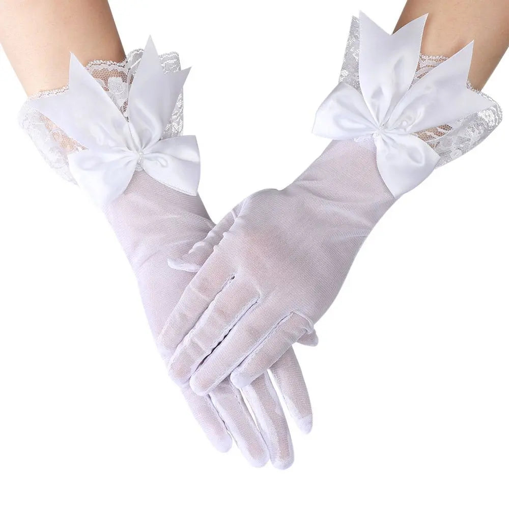 Gants de Mariée Satin Blanc